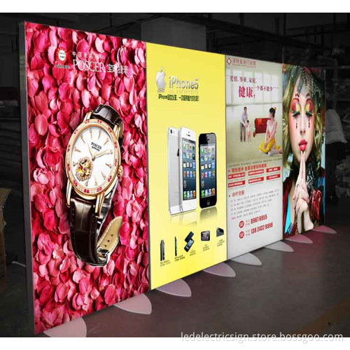 Backlit Freestanding Framless Fabric Aluminum Frame